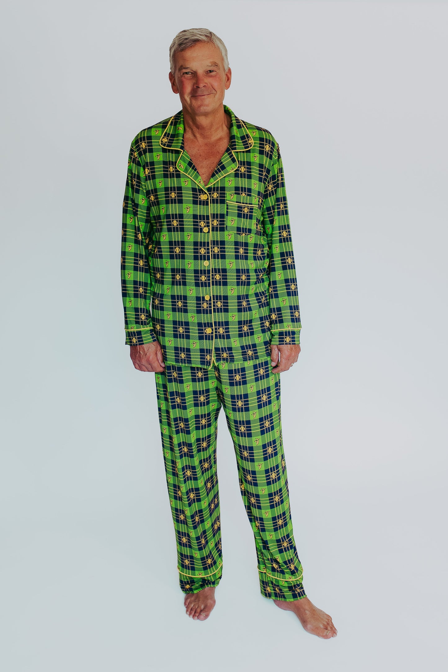 Peaz N’ Carrots X Savannah Bananas Official Licensed Adult Unisex Drawstring Pants in Banana Tartan™