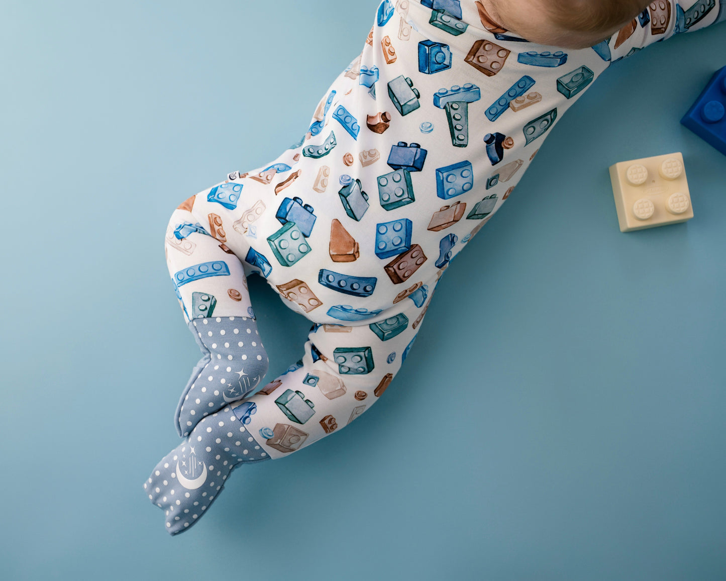 Block Party (Blue) Romper BDLJ