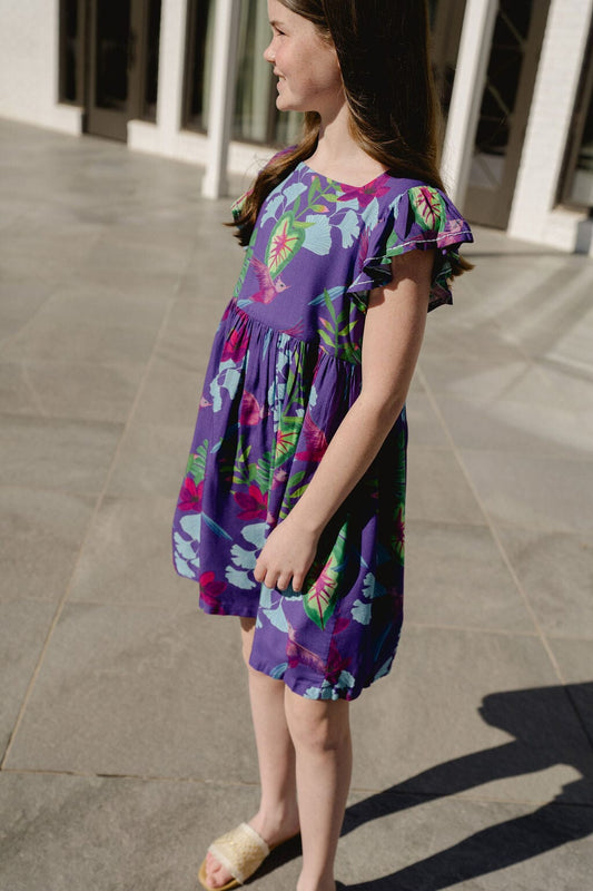 Girls Norah Dress | Blue Seas