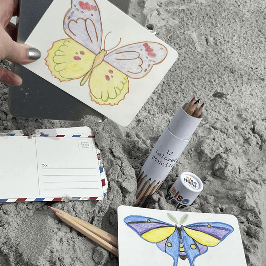 Coloring Postcards w/ 6 Designs (30 cards)