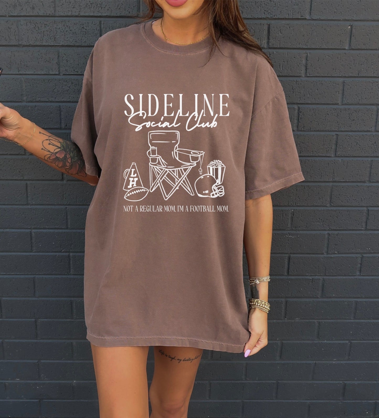 “Sideline Social Club” Adult Graphic Tee (MTO)