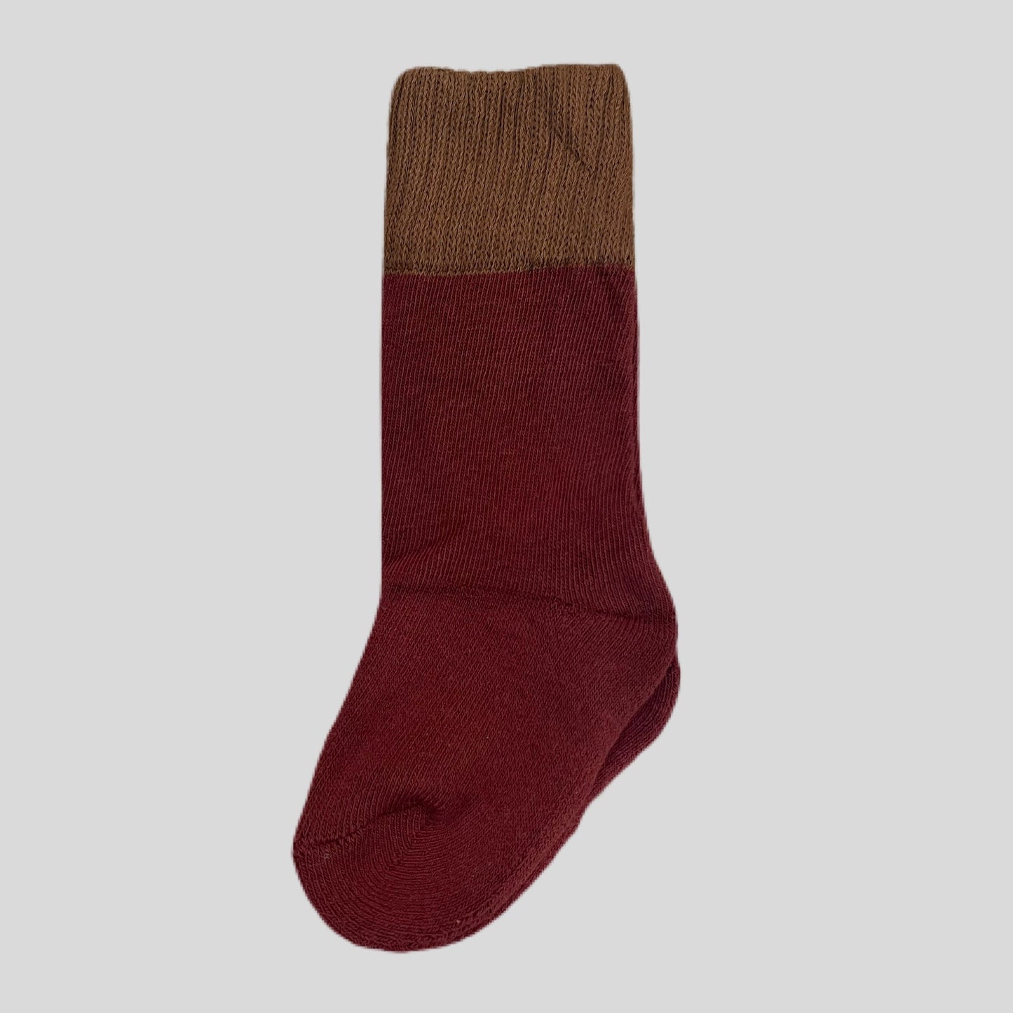Maroon boot sock