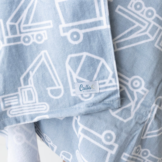 The Kenzie Beach Towel - Trucks & Diggers