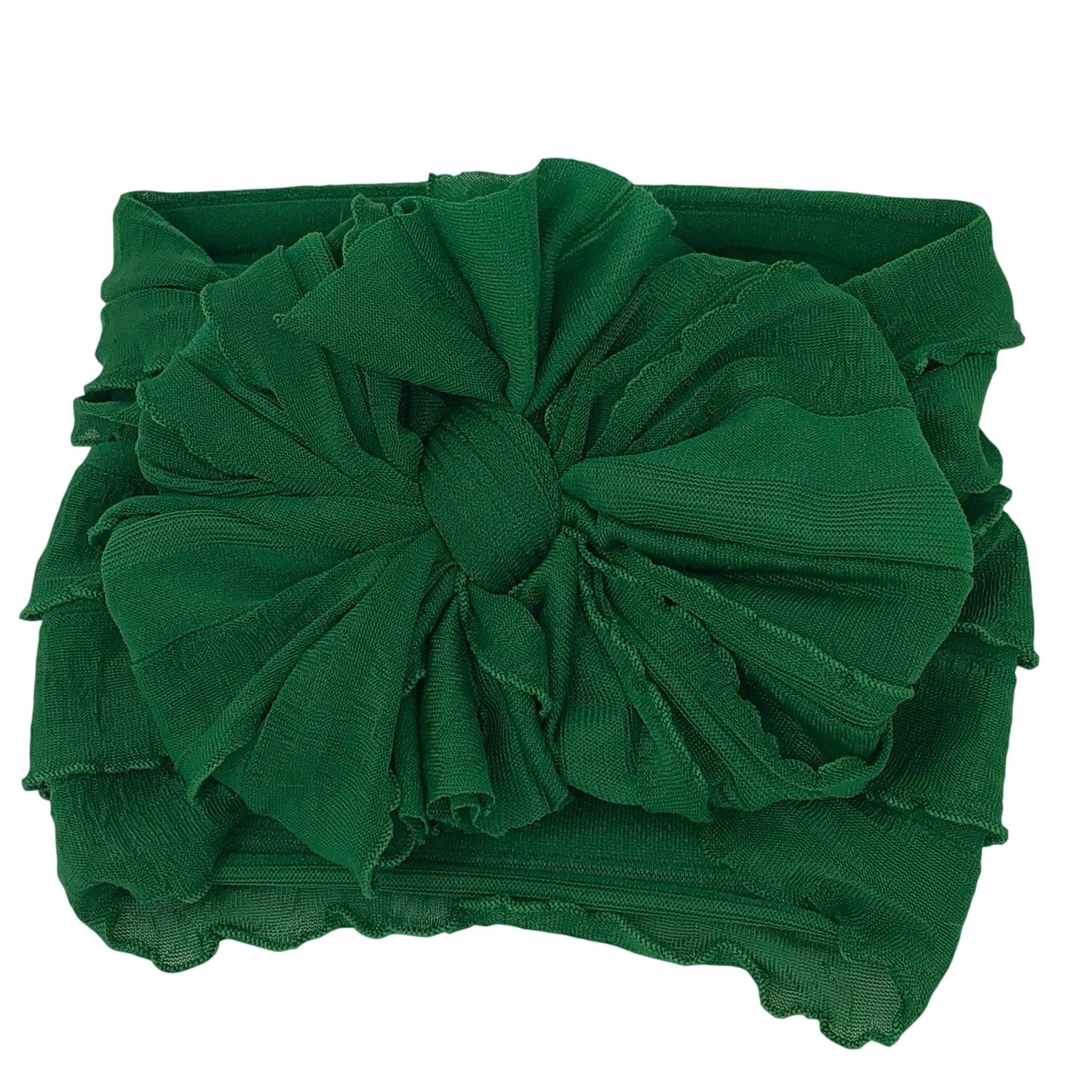 Ruffled Headband- Green