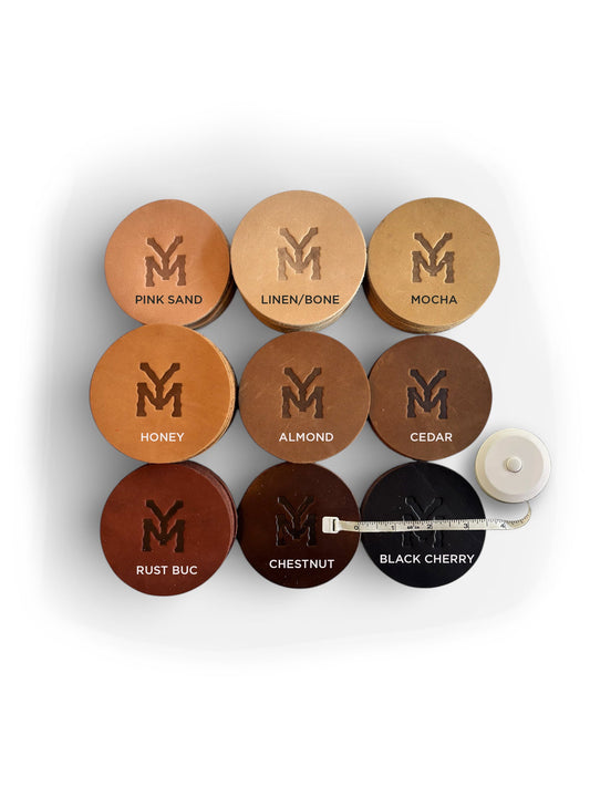 Leather Embosssed Coaster Sets