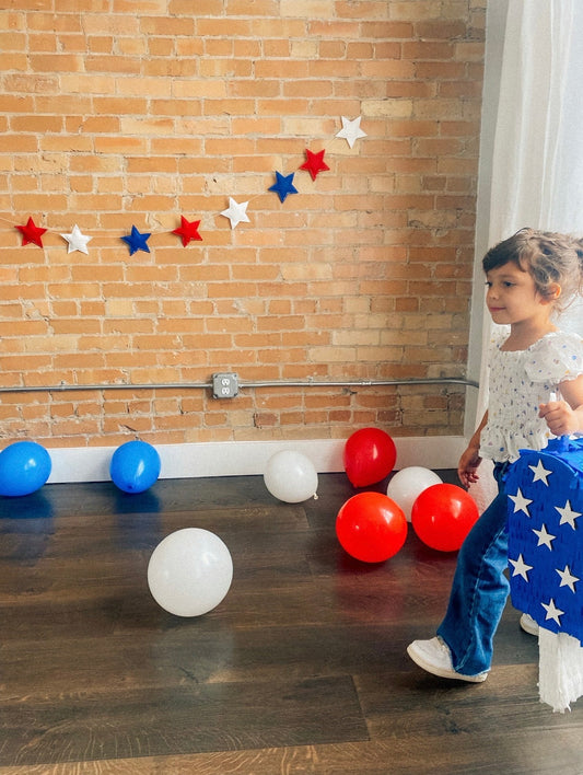July popsicle piñata (blue with stars)