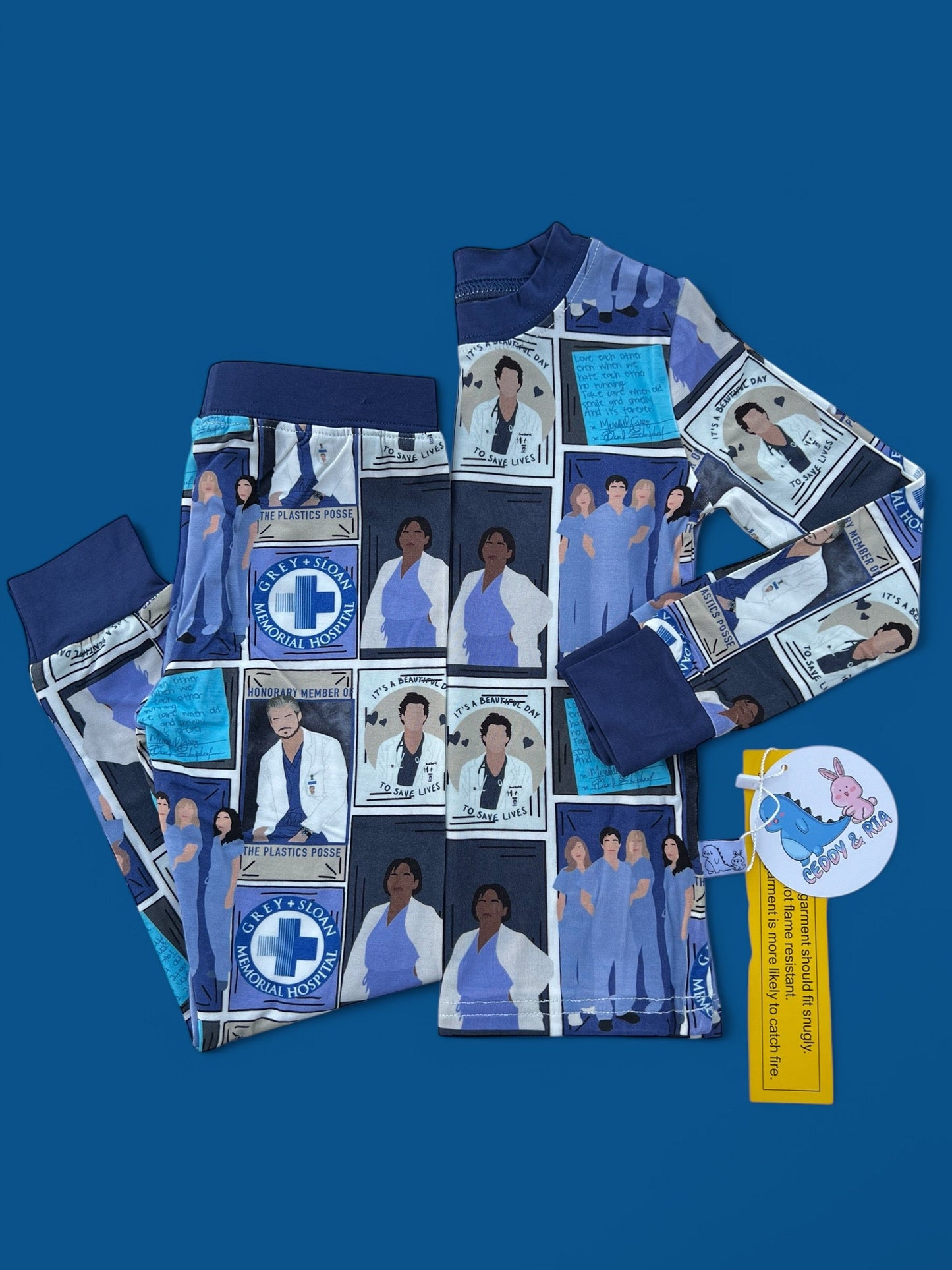 Greys Anatomy 2p Long Sleeve Set