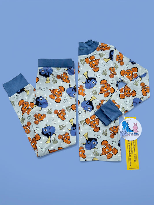 Just Keep Swimming 2p Long Sleeve Set