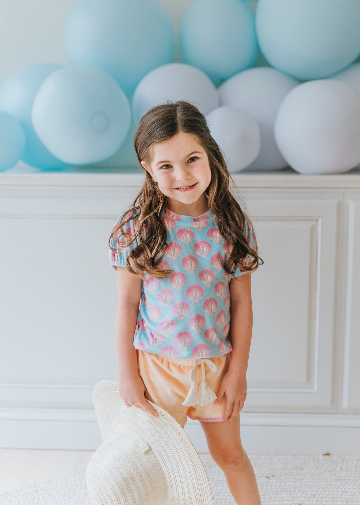 Serene Seashell Shirt & Short Set