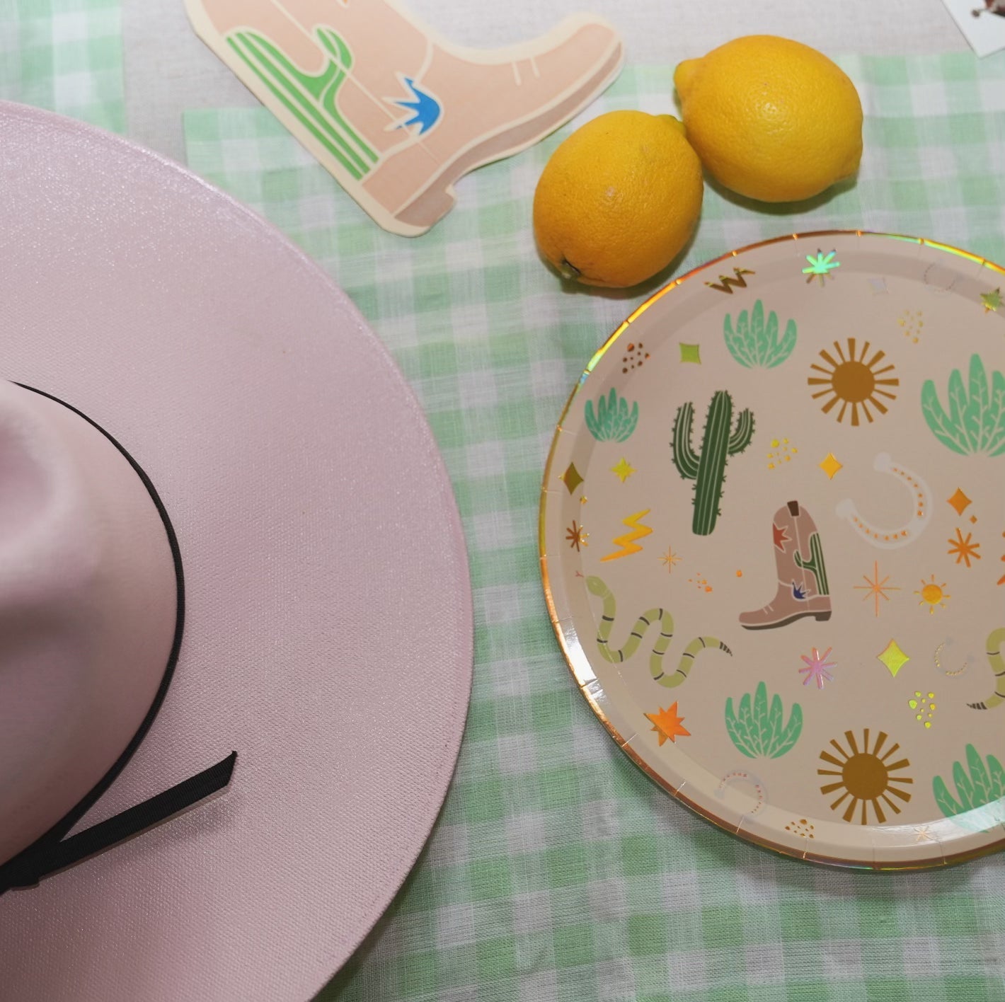 Sssssnake Catcher Western Theme Paper Plates (x 12)