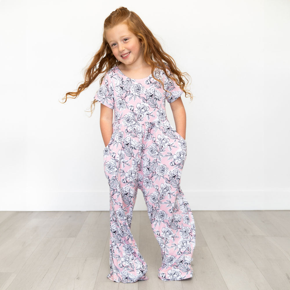 Allie Floral Bamboo Leggy Romper