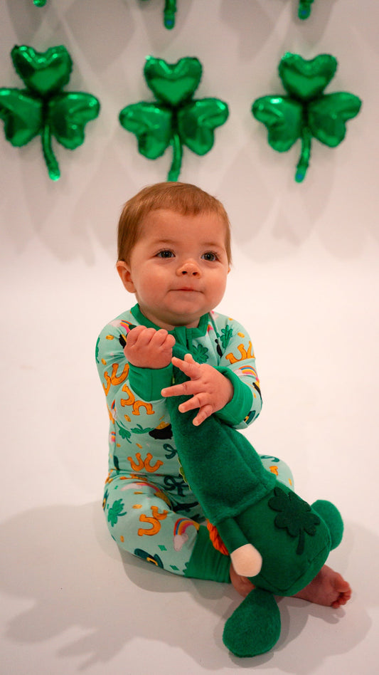 St. Patty's Day "Shamrock Snuggles" Zippy