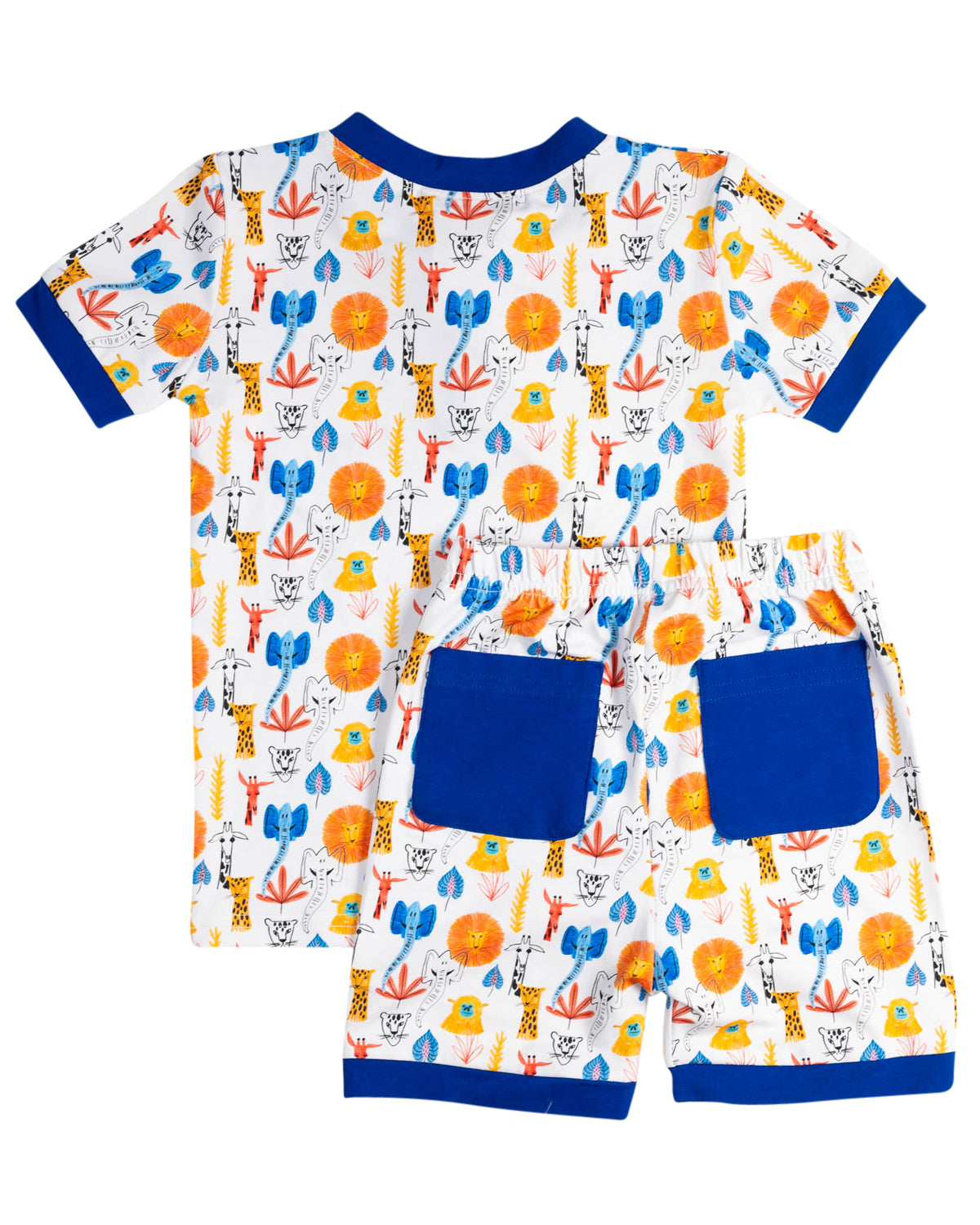 Safari Fun Short Sleeve Knit Pajama Set- FINAL SALE
