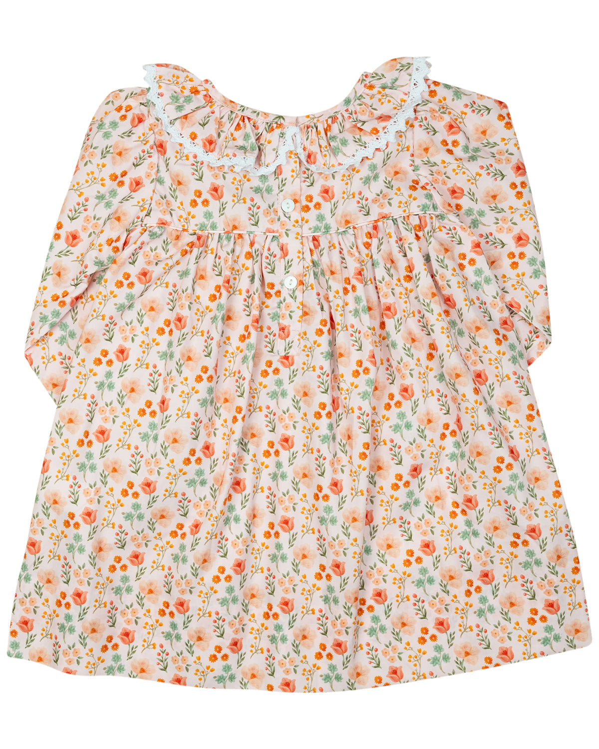 Fall Floral Smocked Dress