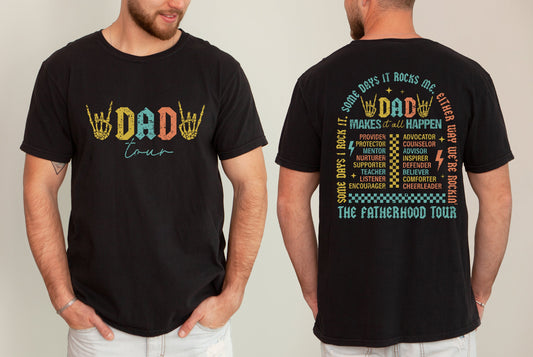 Dad Tour, Rock and Roll, Music, Concert, Father's Day, Fatherhood, Some Day It Rocks Tshirt Comfort Colors T-Shirt