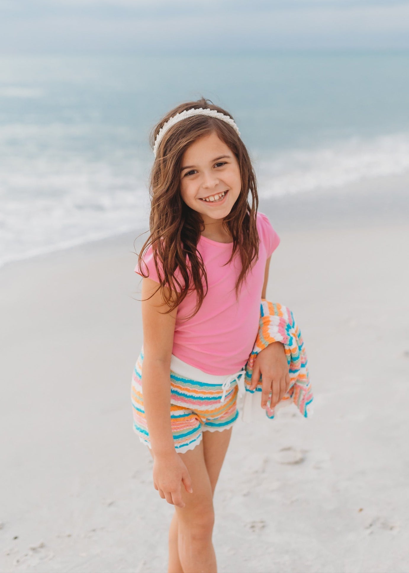 Prism Pink Flutter Sleeve Layering shirt