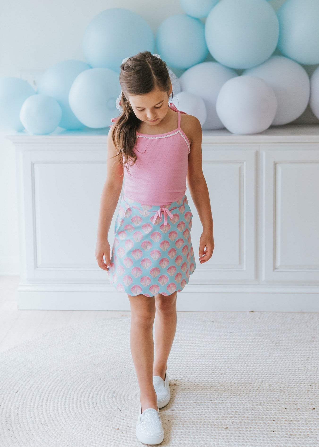 Pink Pointelle Tank Top