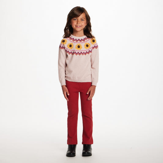 Kids Sweater & Flare Legging Set | Sunflowers