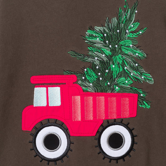 Kids Sweater & Twill Jogger Set | Holiday Truck