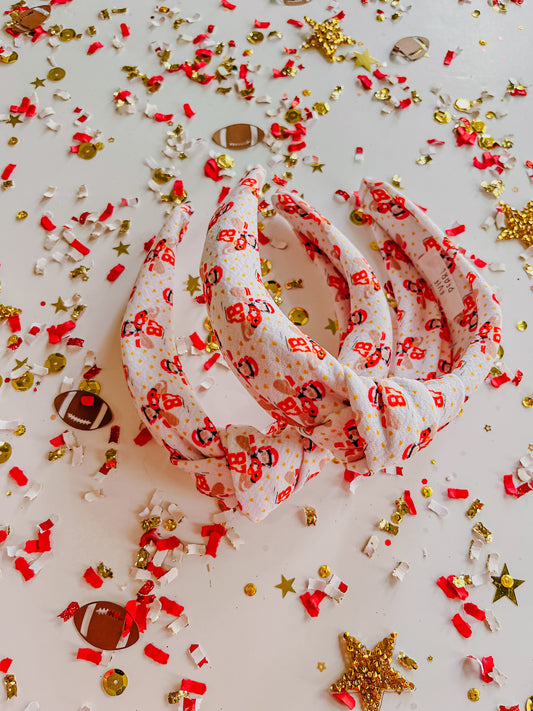 87 Heart Hands Knotted Headband R2S