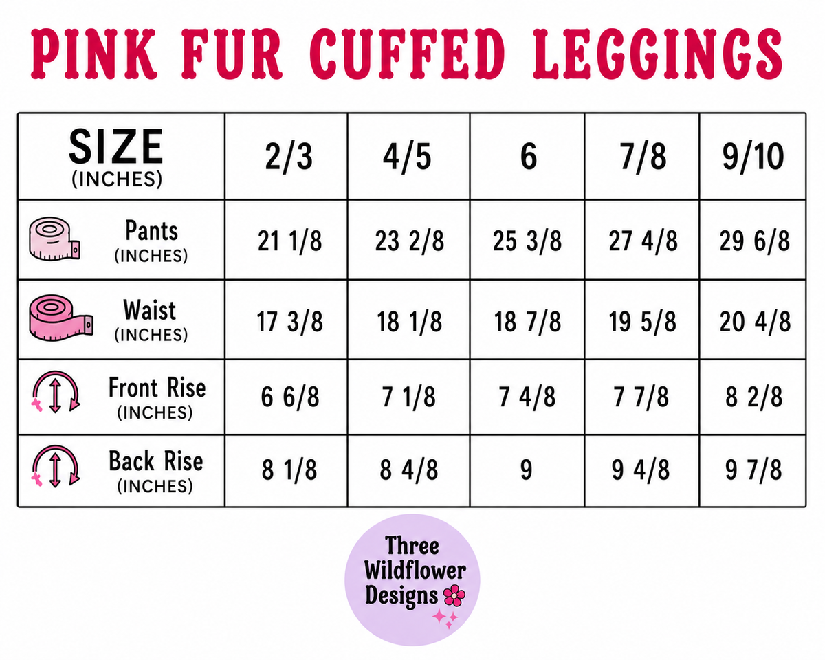 Pink Fur Cuffed Leggings - preorder