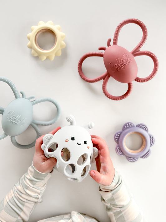 Garden Party Collection - Butterfly Rattle Teether