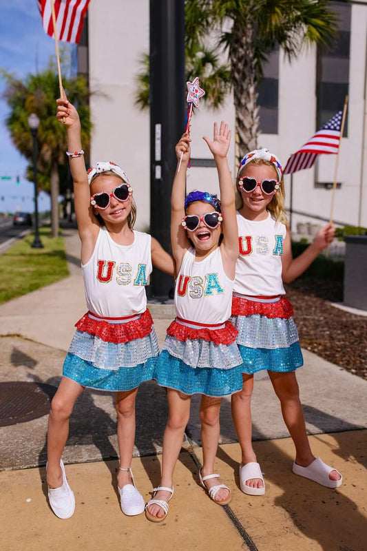 USA Tank and Skort Set