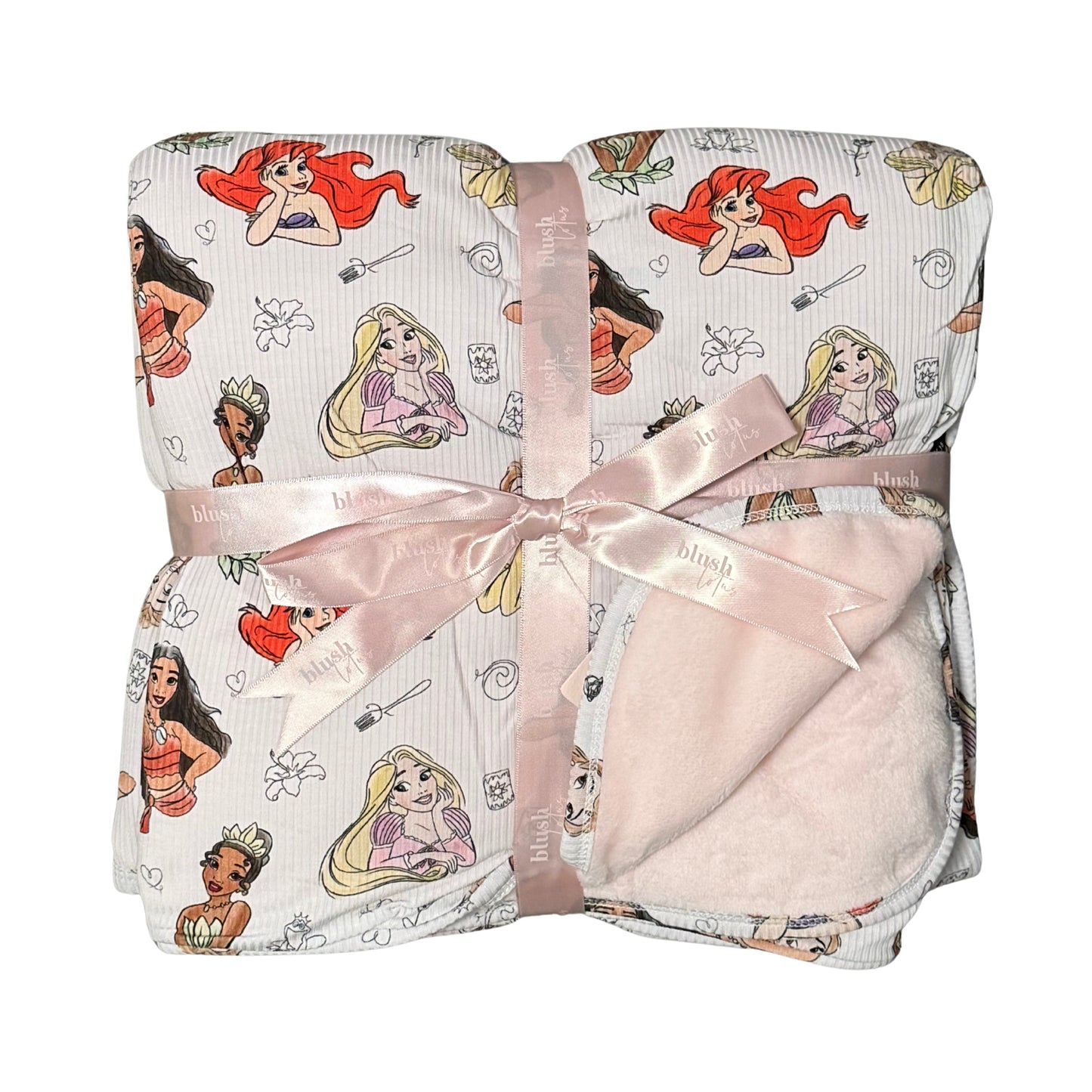 Doodle Princess (ribbed) - Plush Blanket