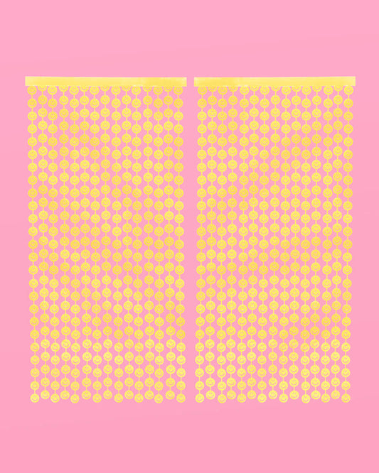 Smiley Curtain - matte foil curtain