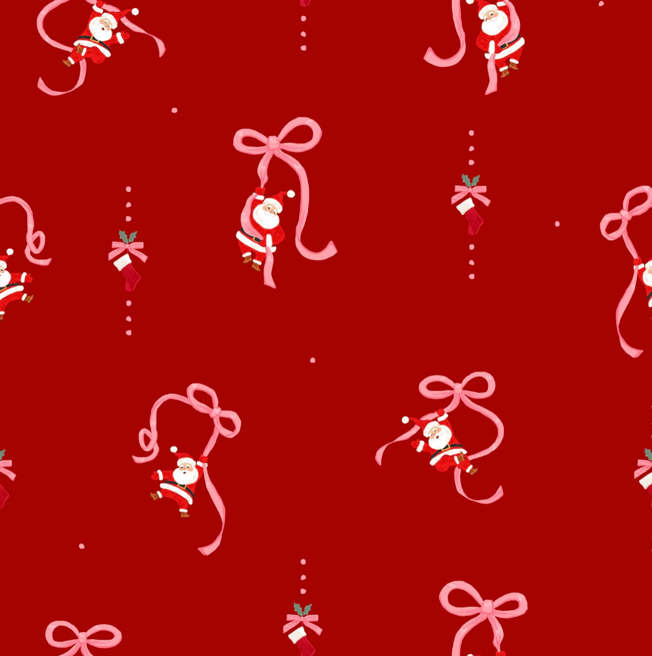 *PREORDER* Santa's Sleigh Bows High Waisted Bikini