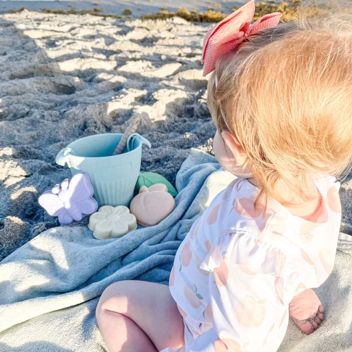 Peach Blossom Silicone Beach Toy Set