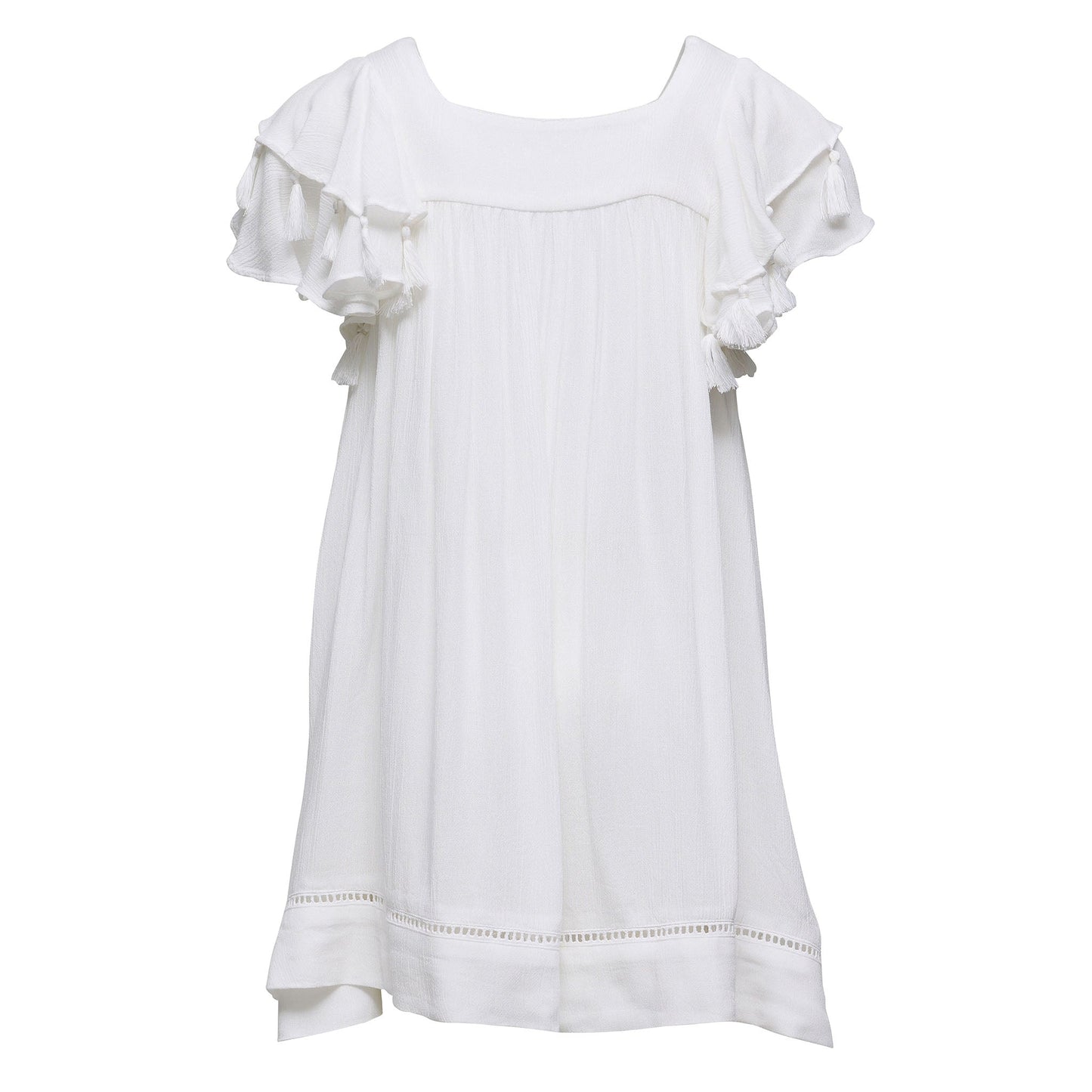 White Tassel Time Cover Up