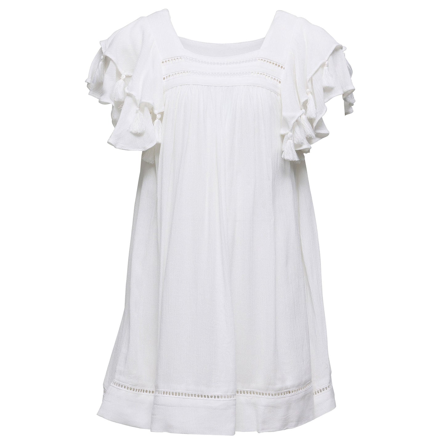 White Tassel Time Cover Up