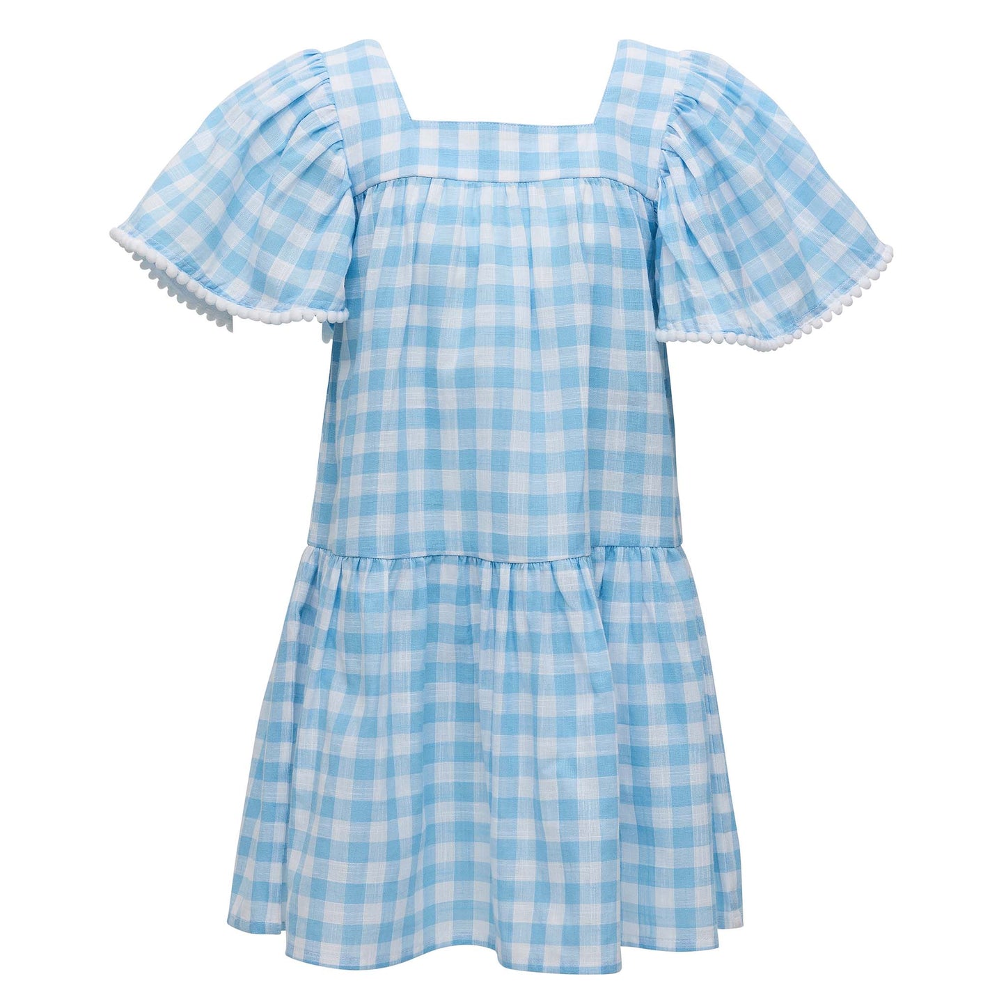 Cornflower Gingham Cover Up