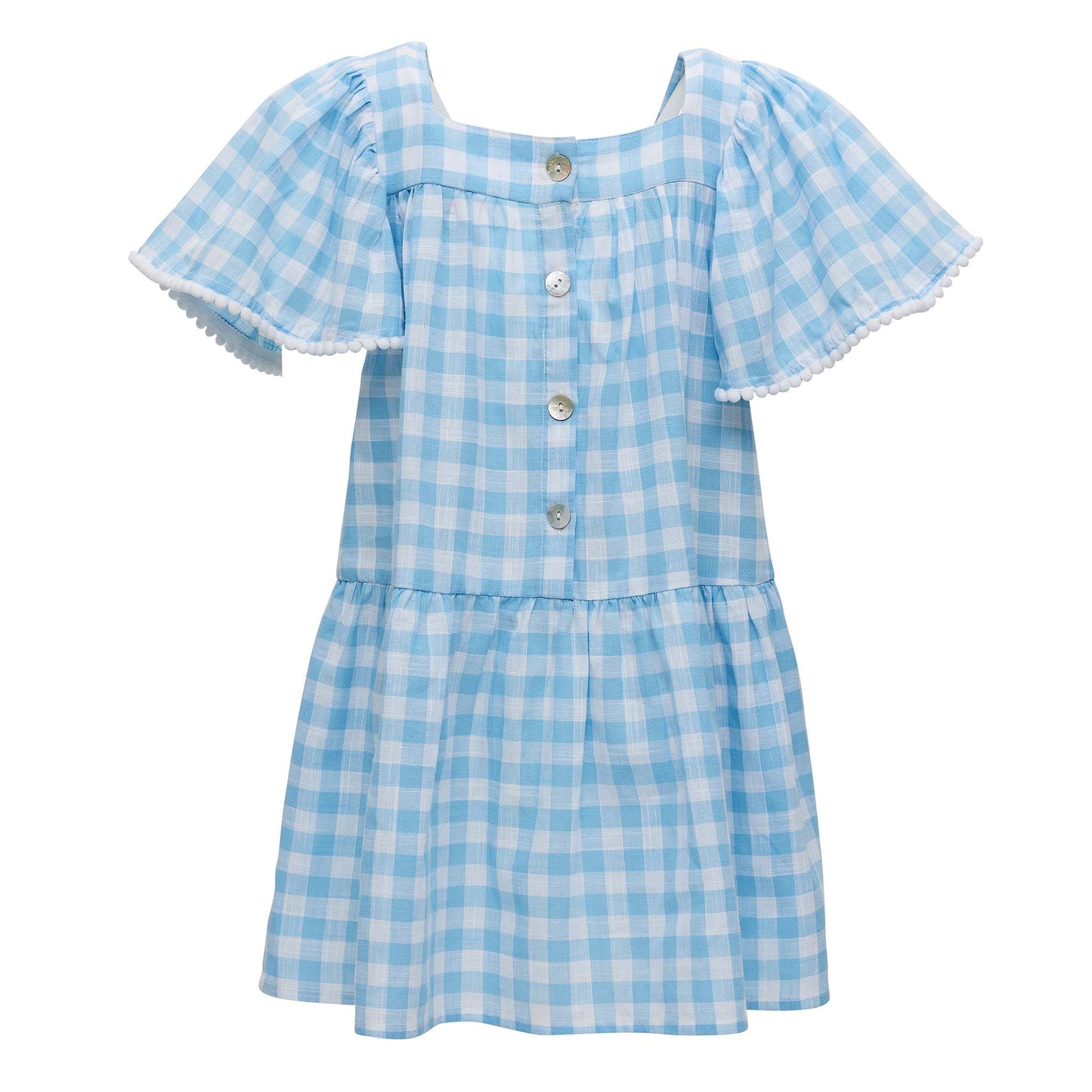 Cornflower Gingham Cover Up