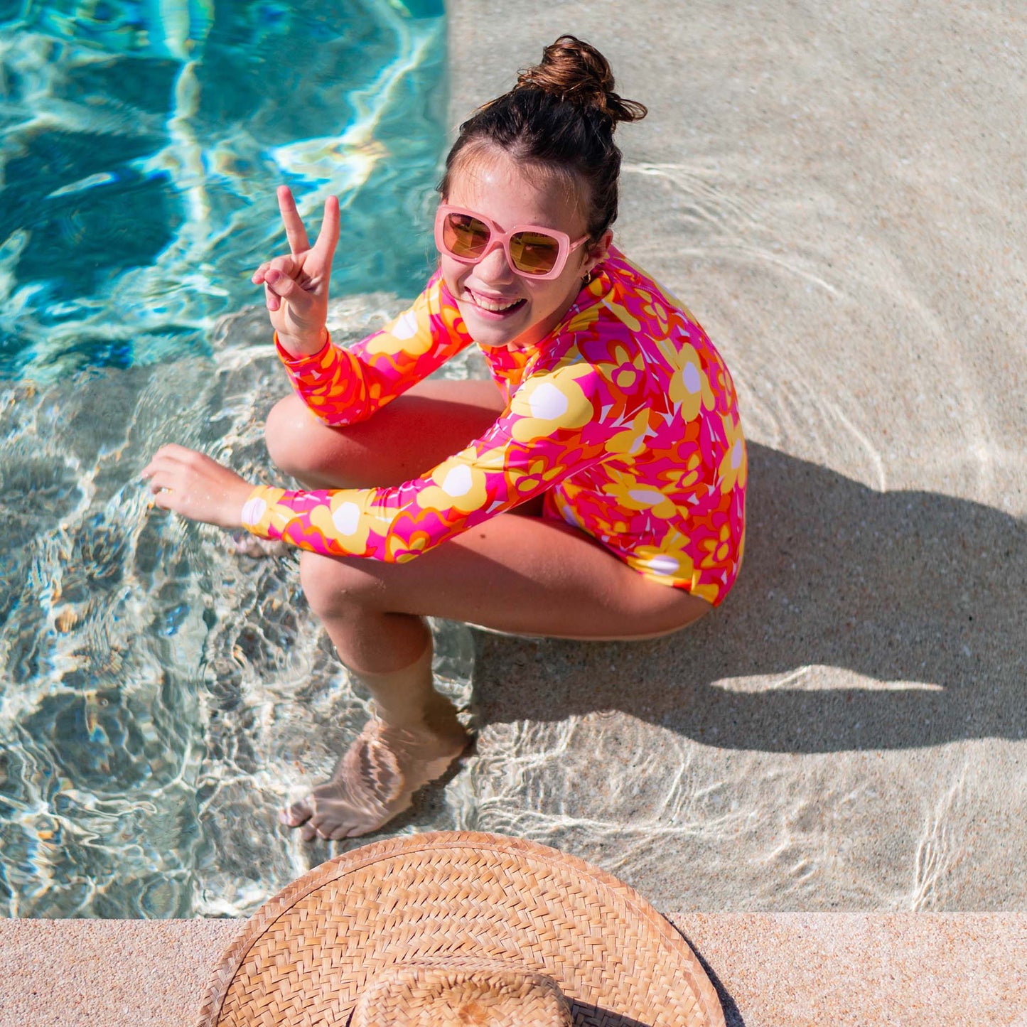 Pop of Sunshine LS Surf Suit - FINAL SALE
