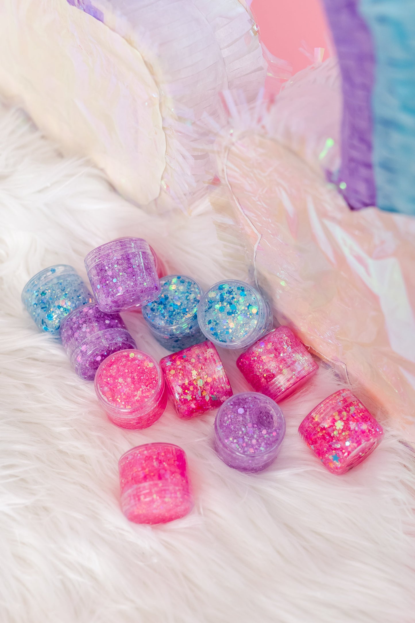 Bright Pink Hair Glitter