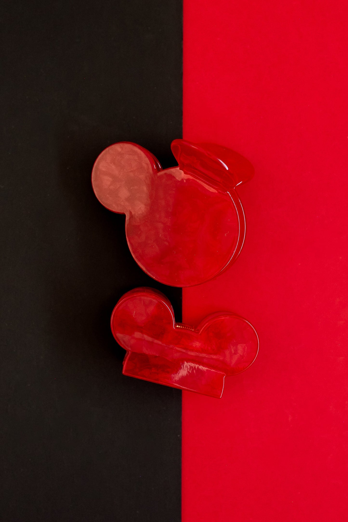 Red Small Mouse Claw Clip