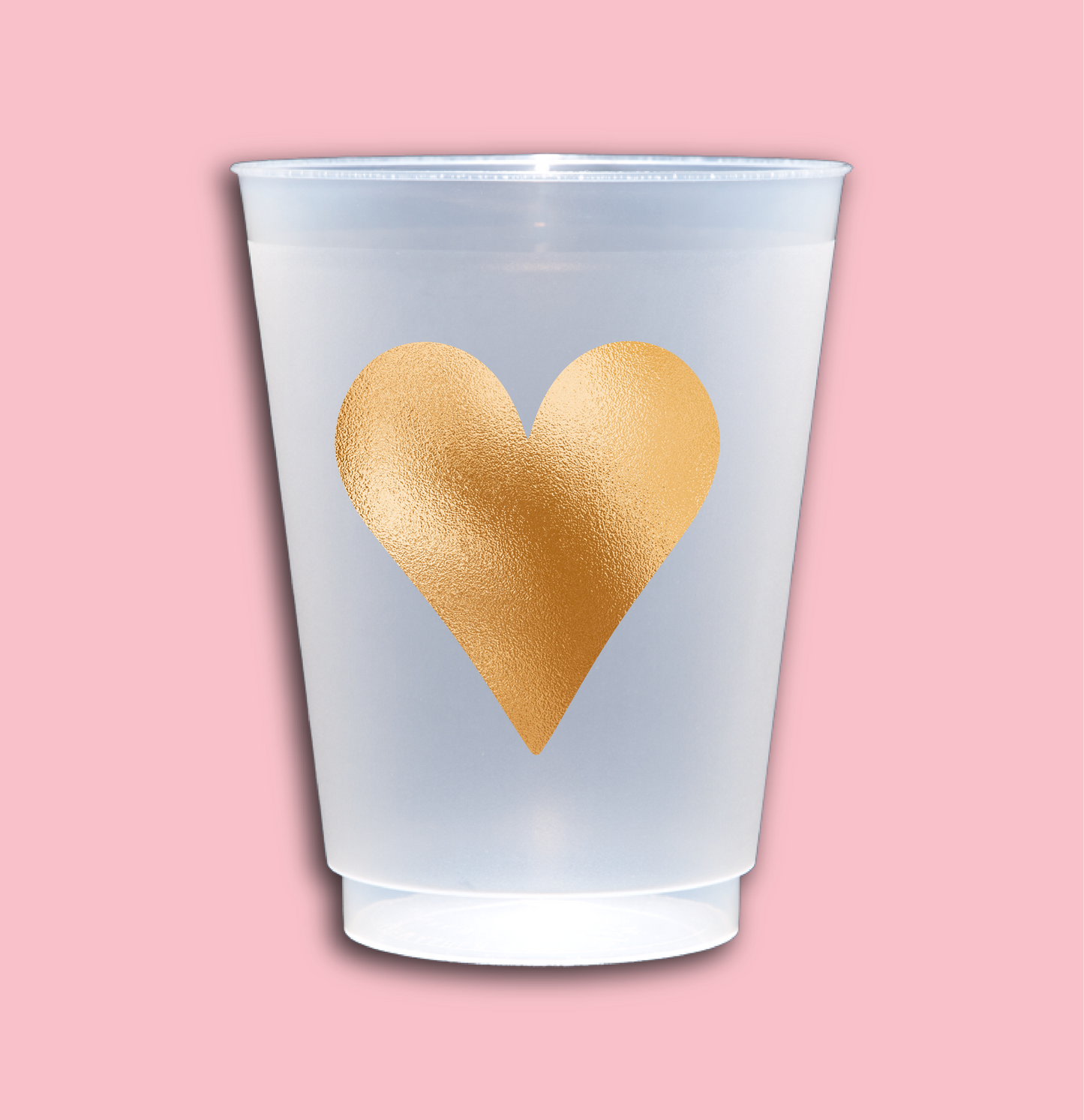 Gold Heart Party Cup