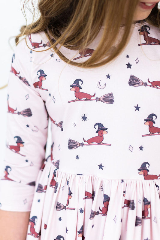 Happy Howl-oween Pocket Twirl Dress