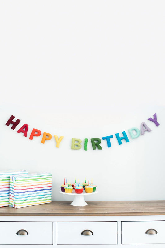 Happy Birthday Banner (Rainbow)