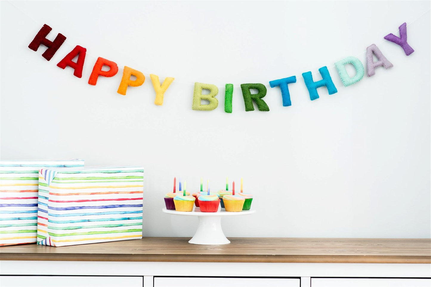 Happy Birthday Banner (Rainbow)