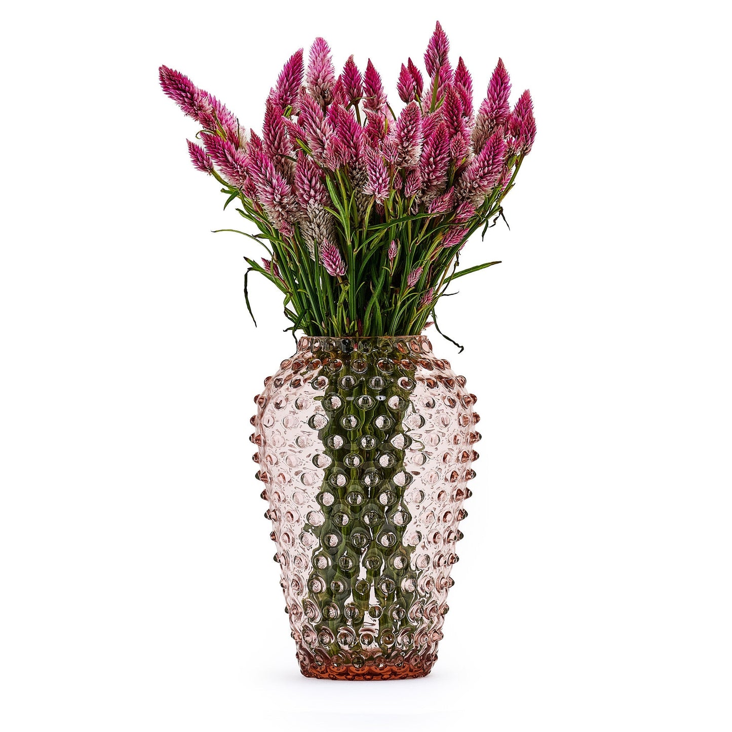 Hobnail Vase - Barrel - Night Iris
