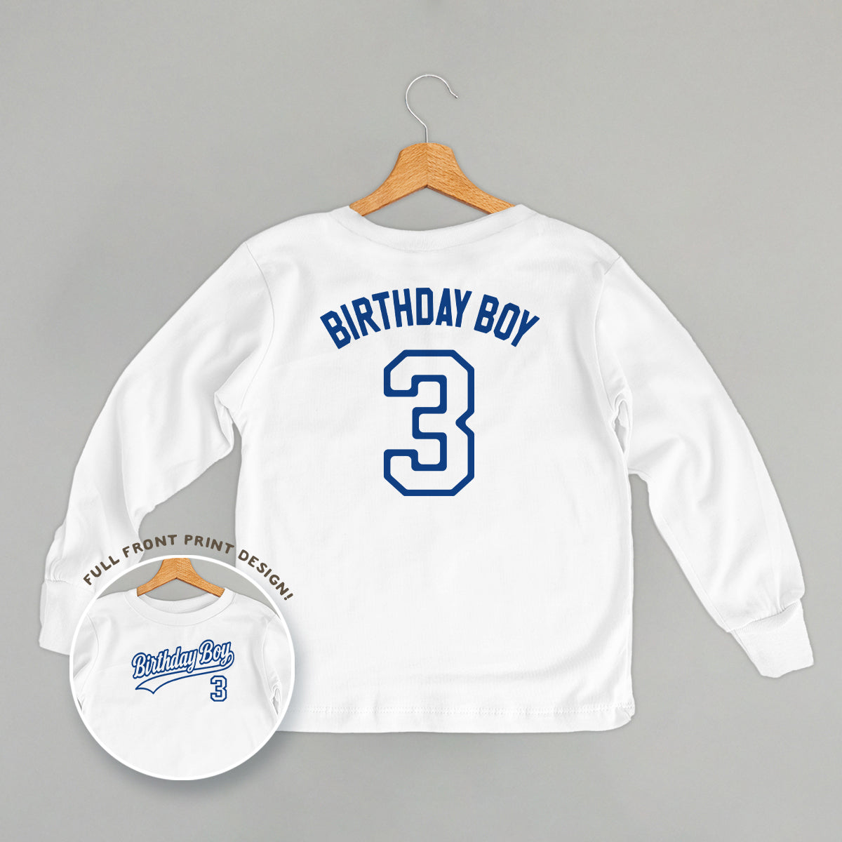 Birthday Boy Varsity #3 (Kids Back Print)