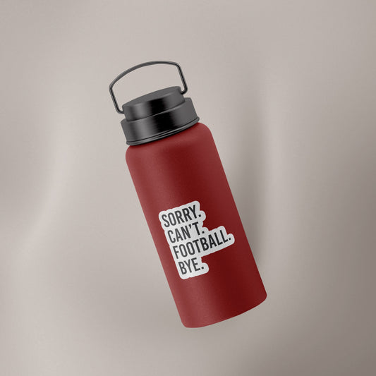 Sorry Can't Football Bye Decal