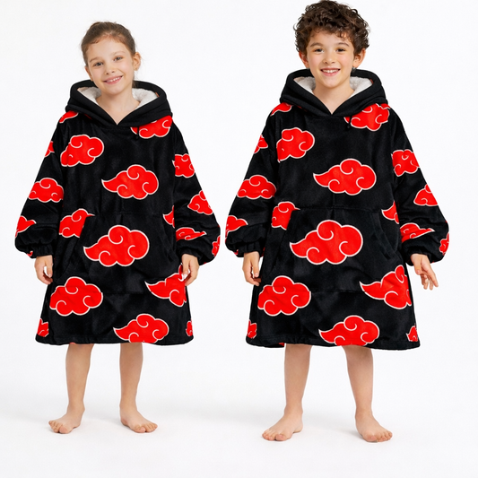 Naruto Itachi Akatsuki Wearable Blanket Hoodie for Kids & Adults | OLM Toys