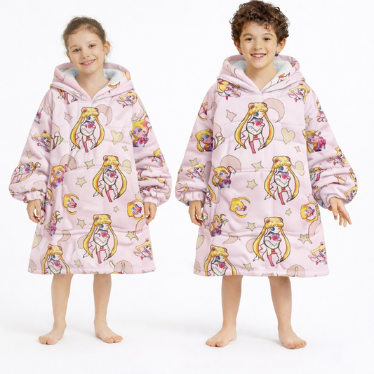 Sailor Moon Wearable Blanket Hoodie for Kids & Adults | OLM Toys