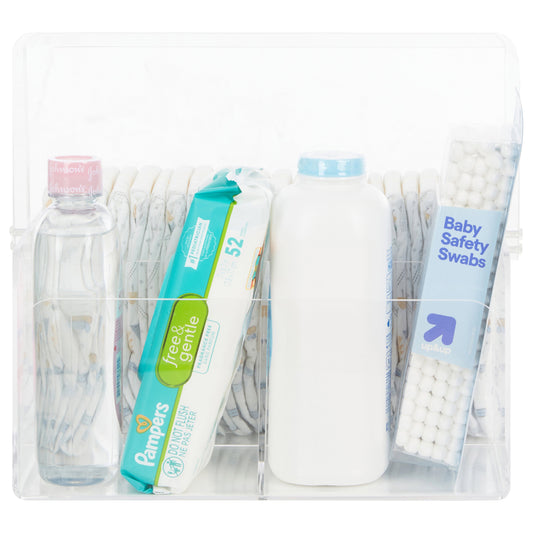 LELLOBABYโข - "Mommy Tool Box" Premium Acrylic Diaper Organizer