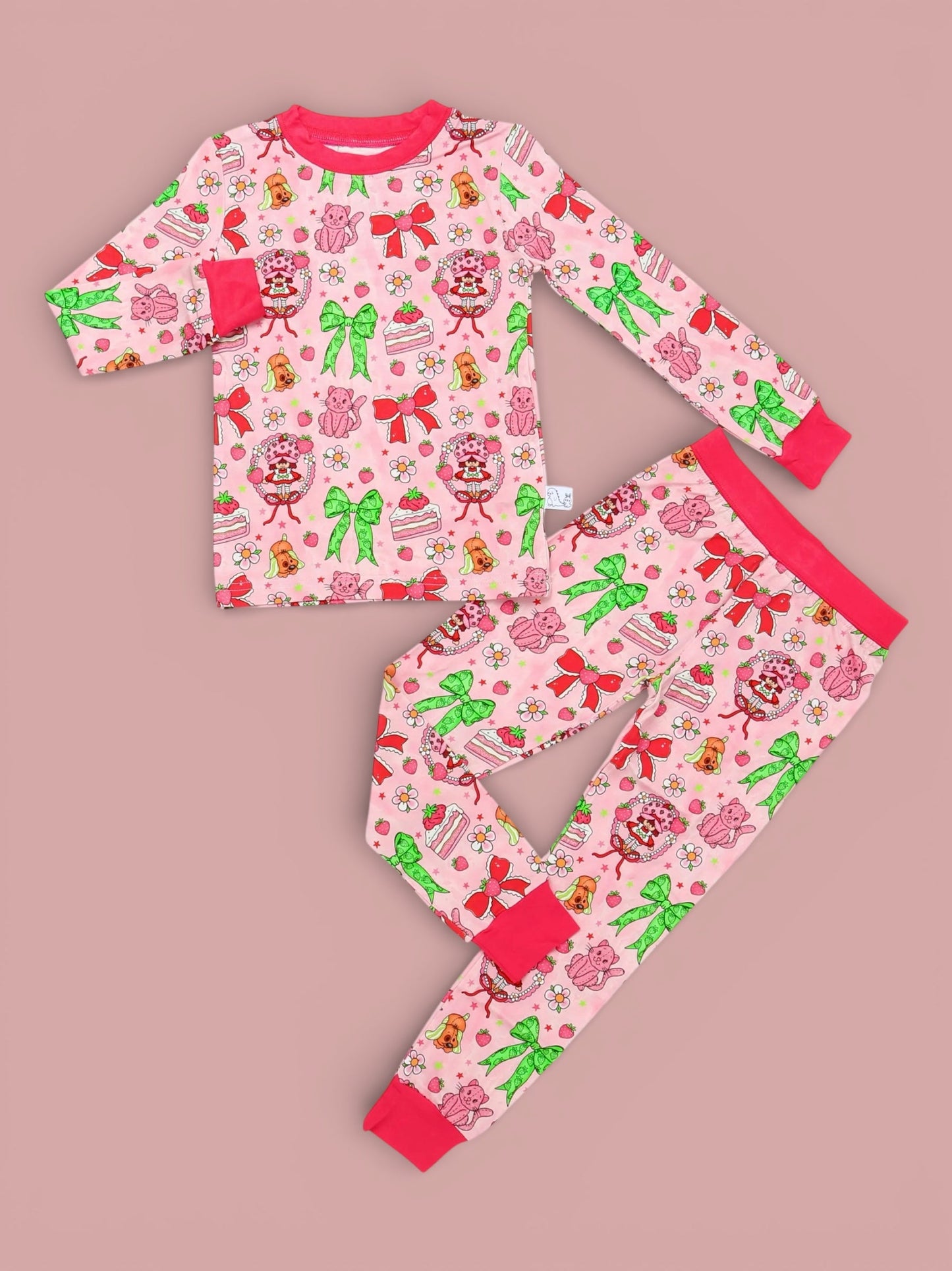 Strawberry Girl 2p Long Sleeve Set