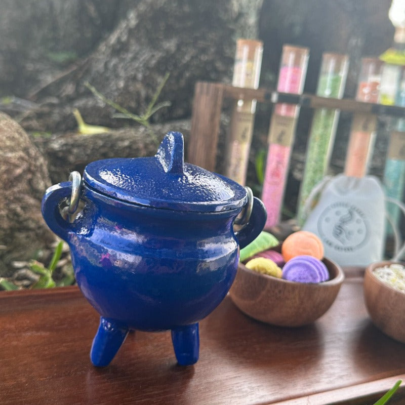 River Blue Cast Iron Cauldron